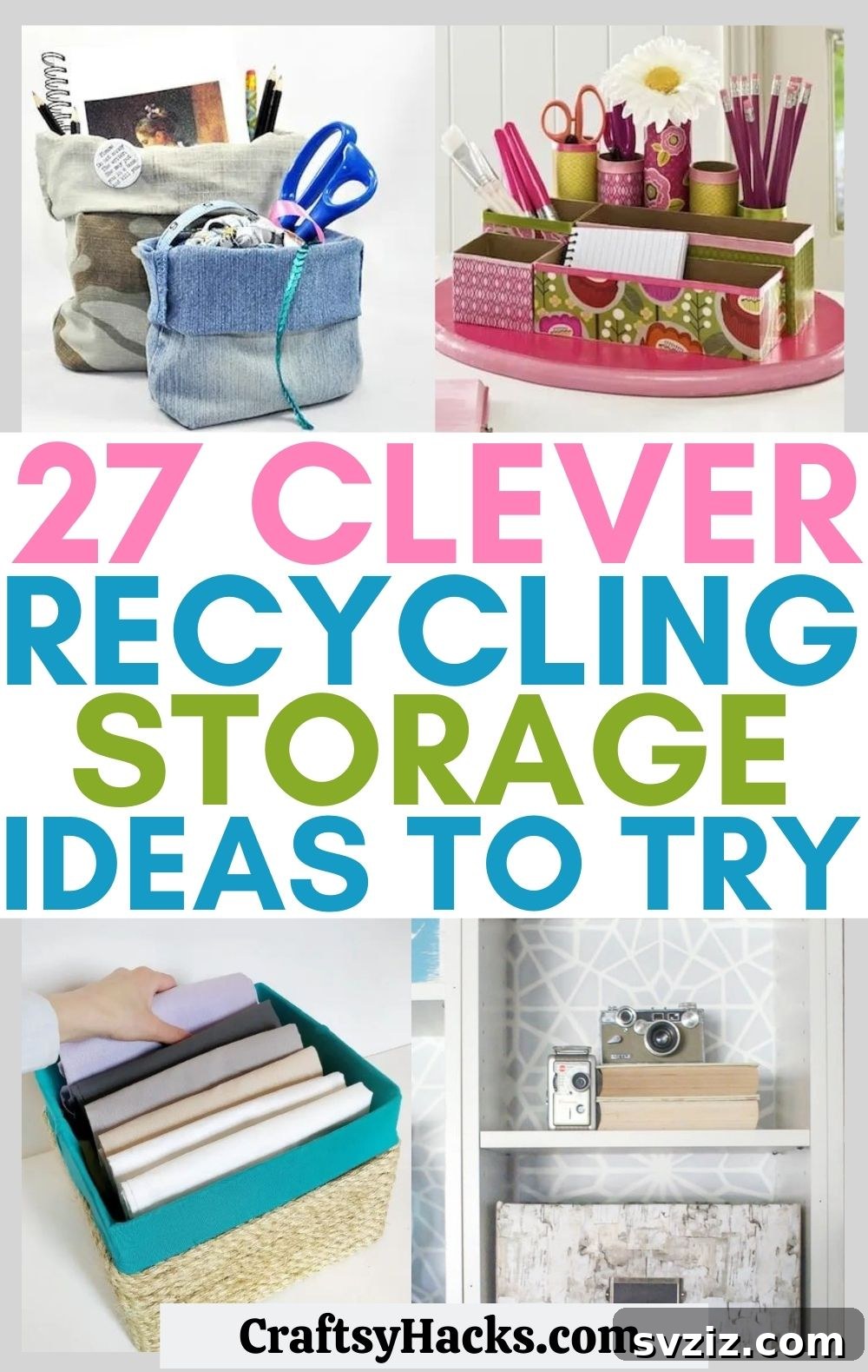 Creative Recycling Storage Ideas for Home Organization