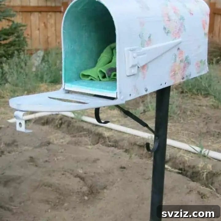 Smart DIY Garden Tool Storage from an Old Mailbox