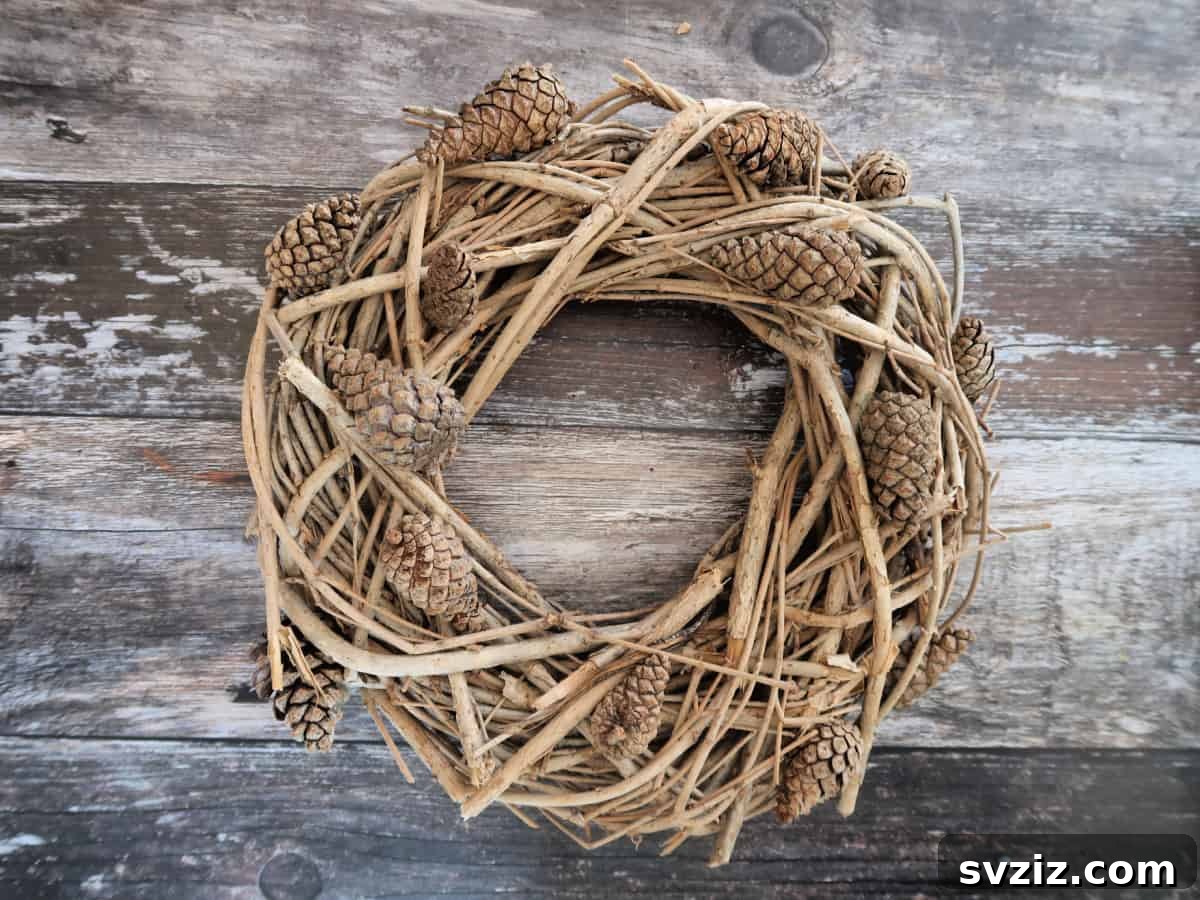 Acorn and Pinecone Wreath