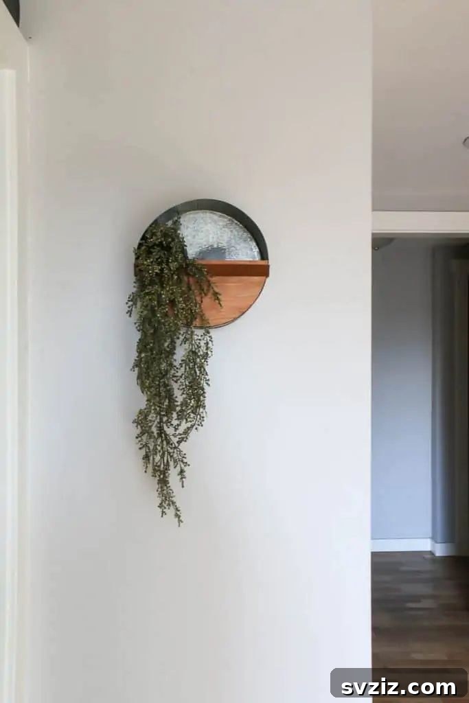 Round Wall Planter