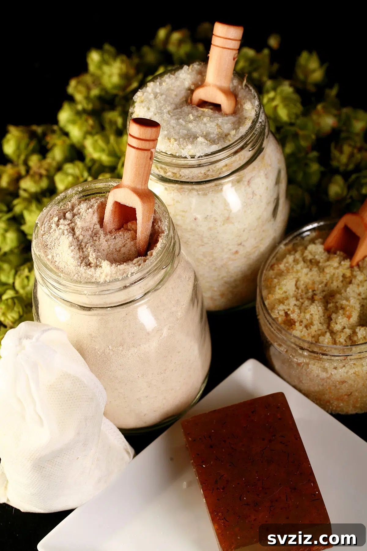 Homemade Hop Spa Bath Set