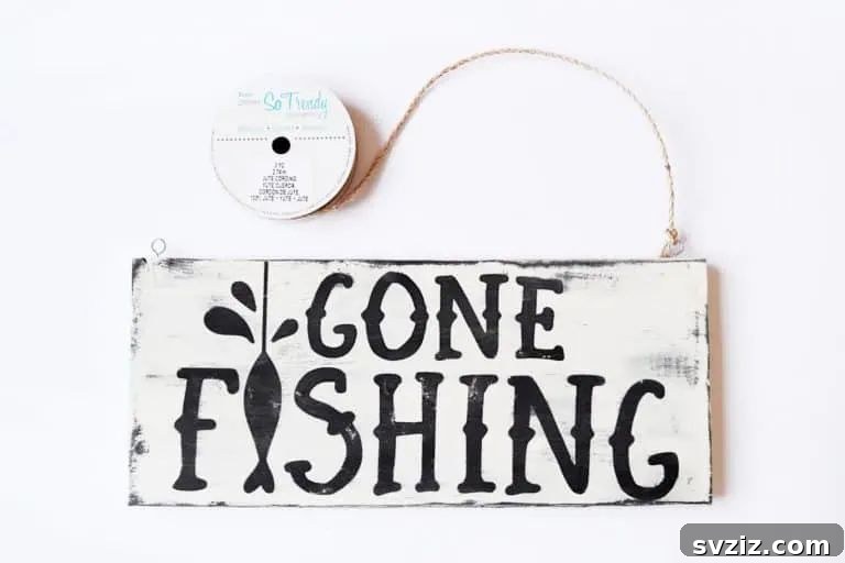Gone Fishing Sign