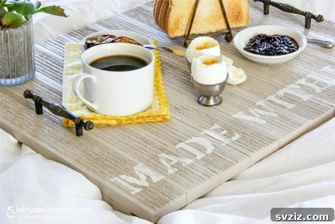 Handmade Breakfast Tray for Dad