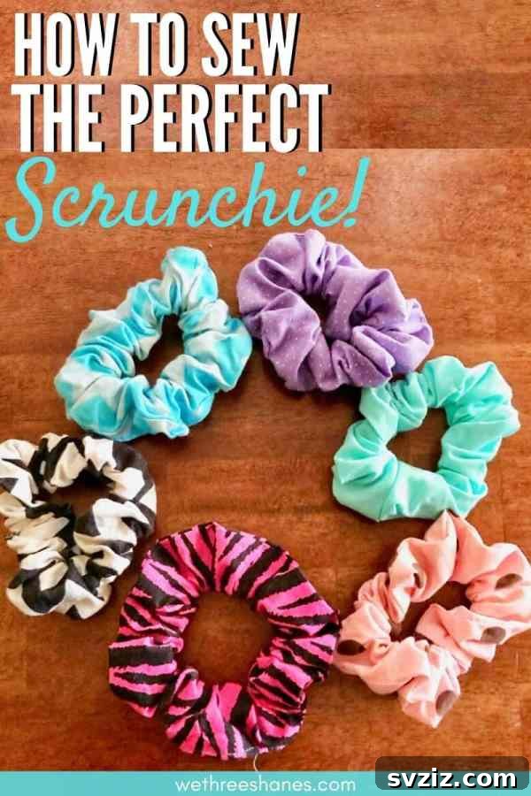 Effortless Stitching: 47 Projects for Every Skill Level 26 A collection of colorful scrunchies made from various fabrics, showcasing a simple yet stylish hair accessory.