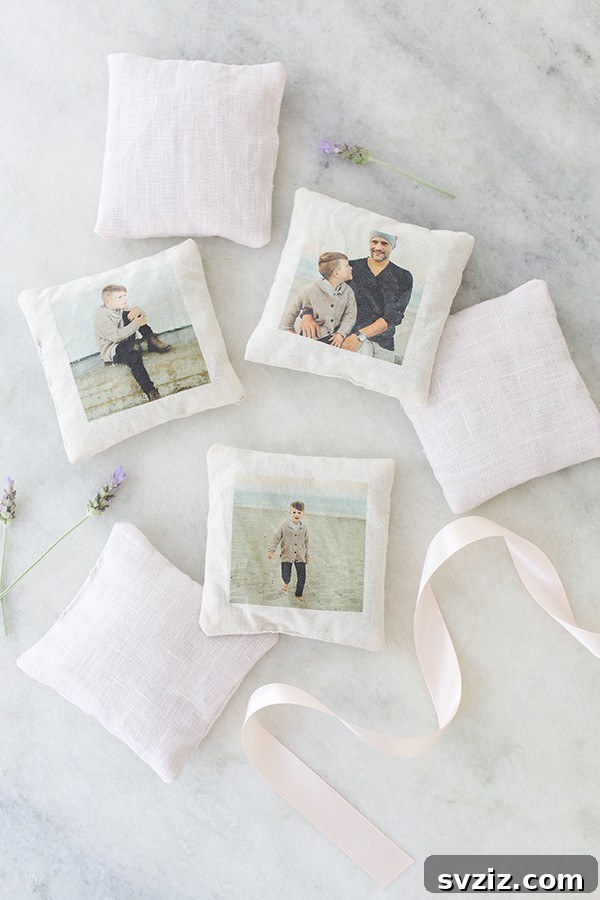 Lavender Sachets with Photos