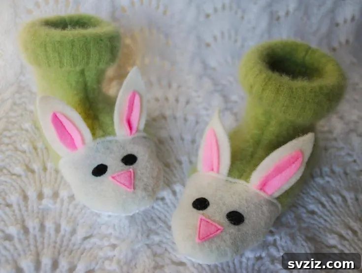 Fuzzy Bunny Slippers