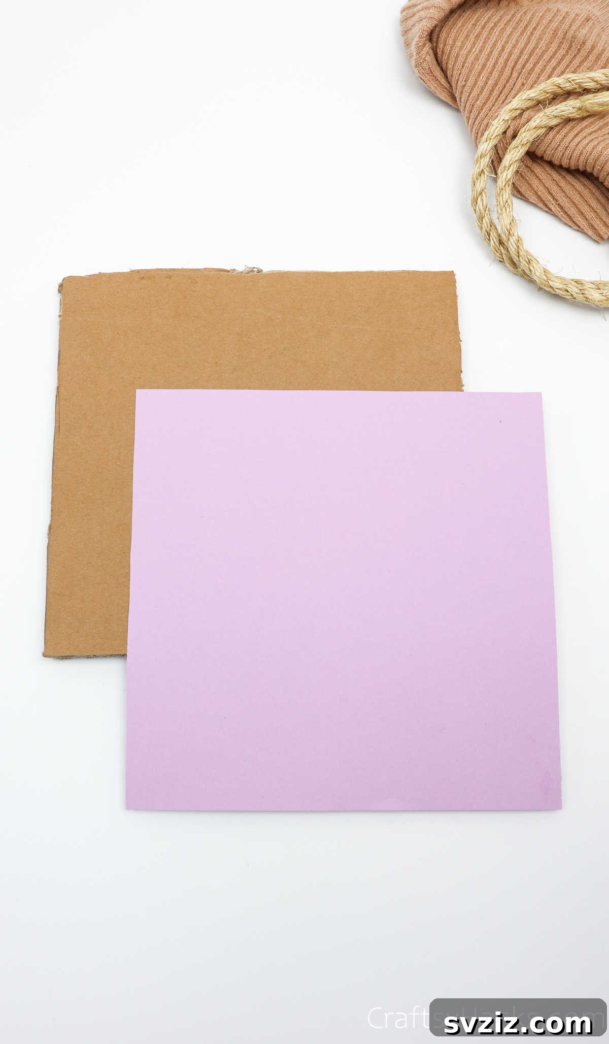 A sheet of purple decorative paper