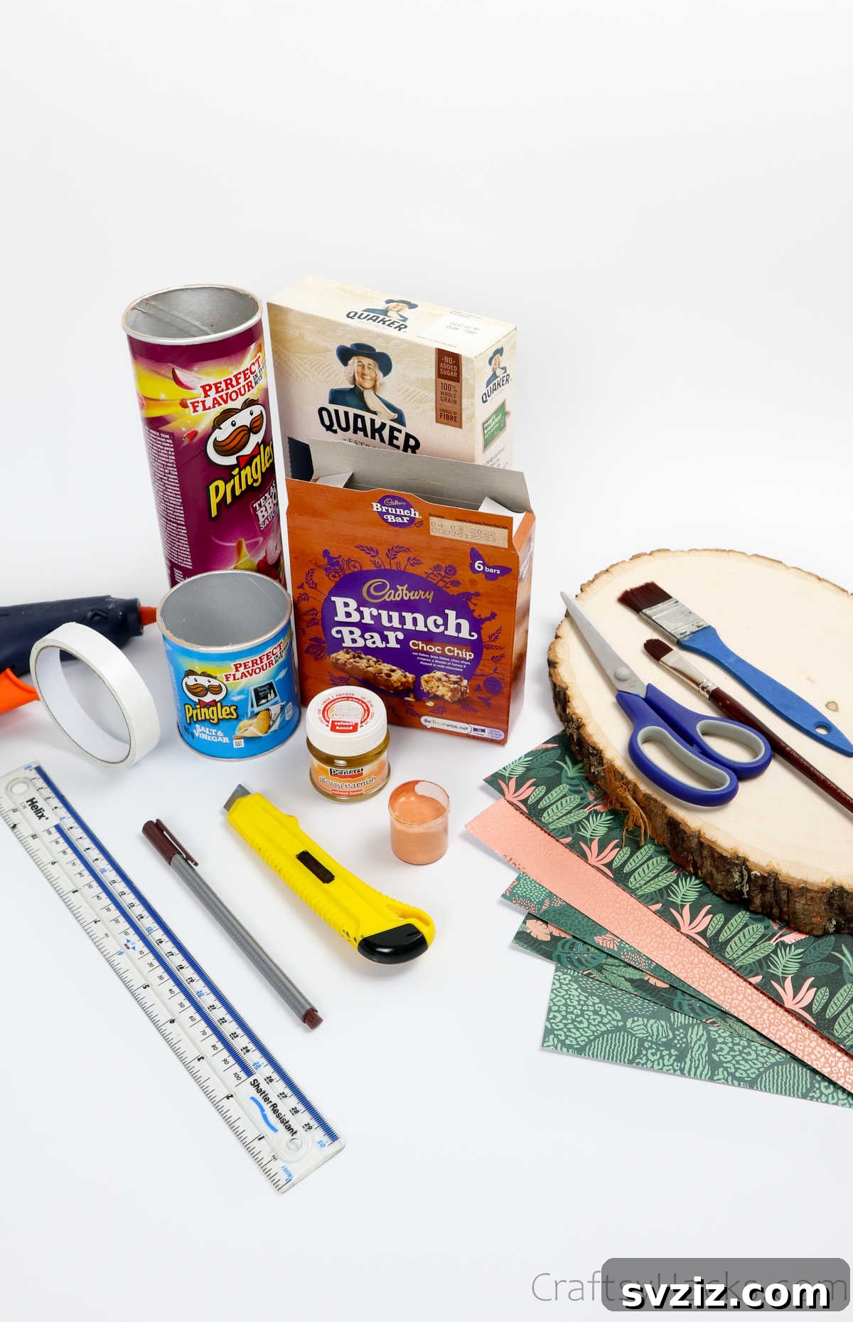 Eco-Chic Desk Organizer from Kitchen Recyclables 5 craft supplies for DIY desk organizer