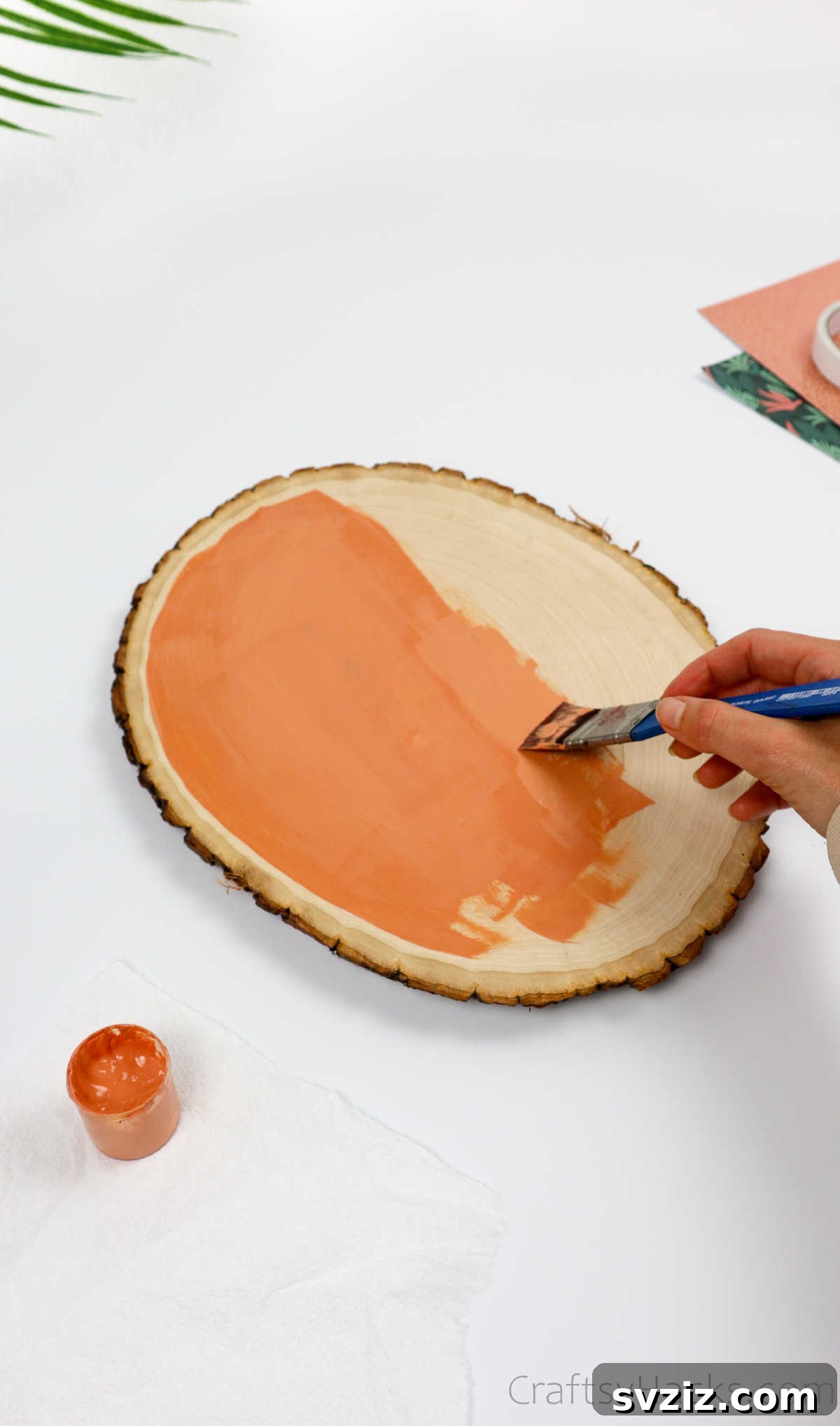 Eco-Chic Desk Organizer from Kitchen Recyclables 8 painting wood slab for desk organizer base