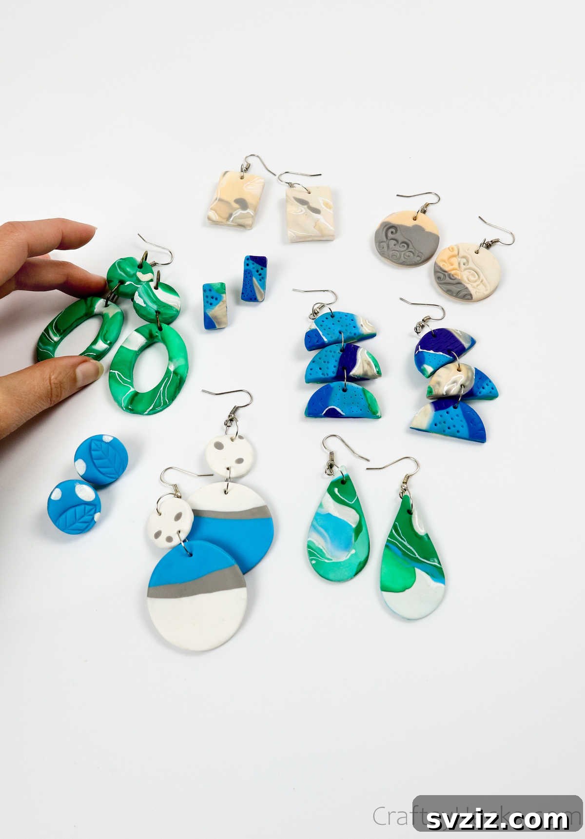 Craft Your Own Polymer Clay Earrings 63 Collection of finished polymer clay earrings