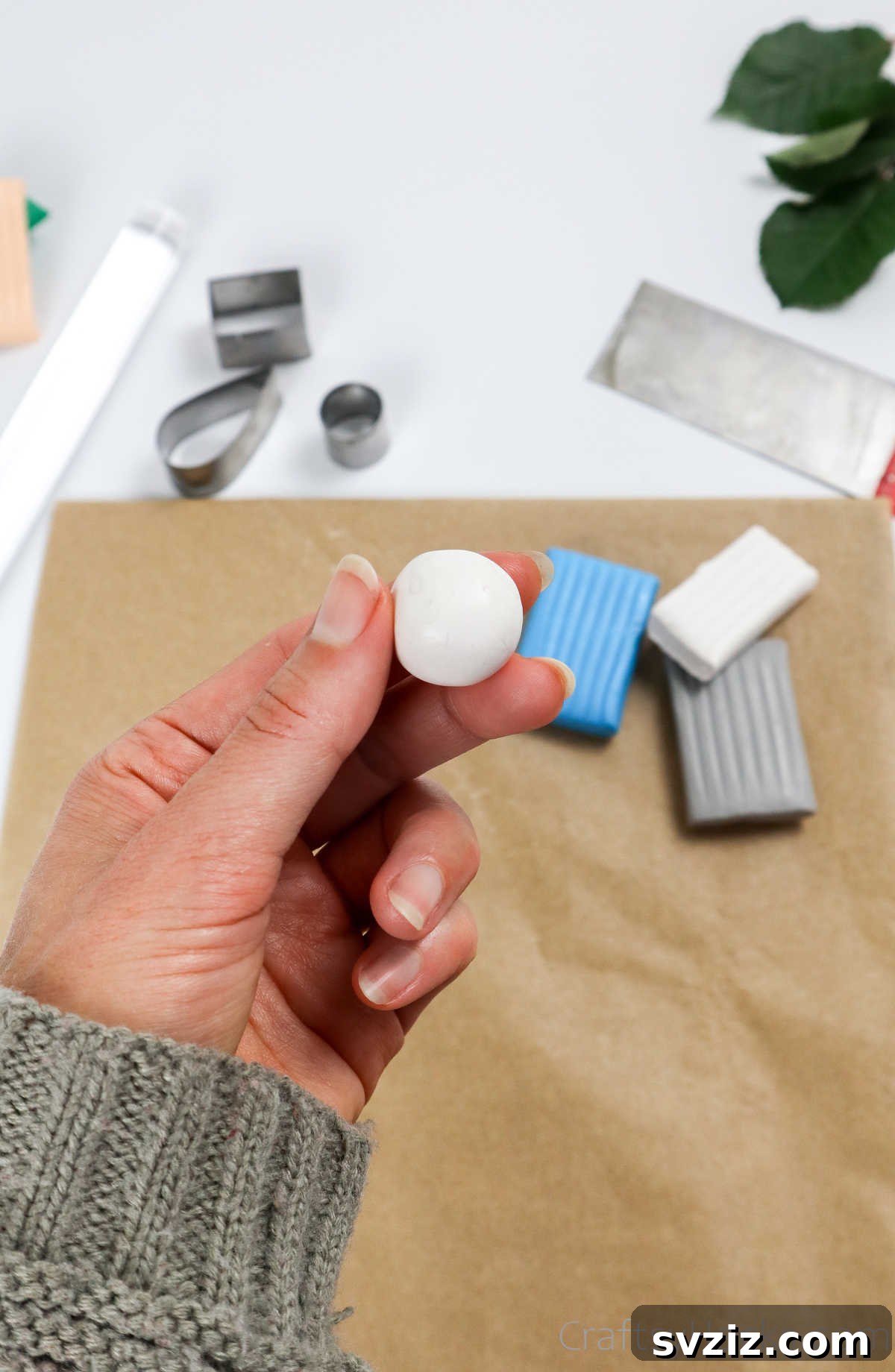 Craft Your Own Polymer Clay Earrings 10 Smooth, conditioned ball of polymer clay