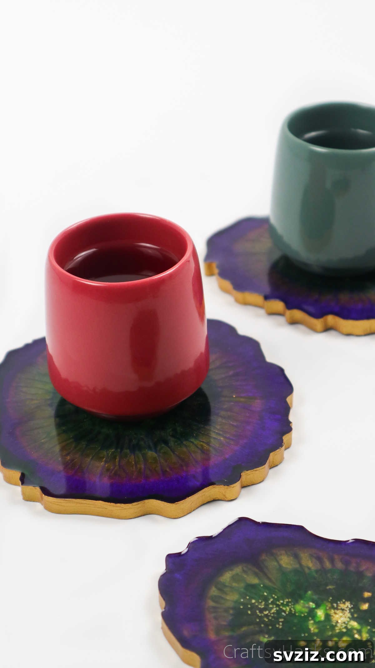 DIY Resin Coasters A Complete Guide 2 cups on resin coasters