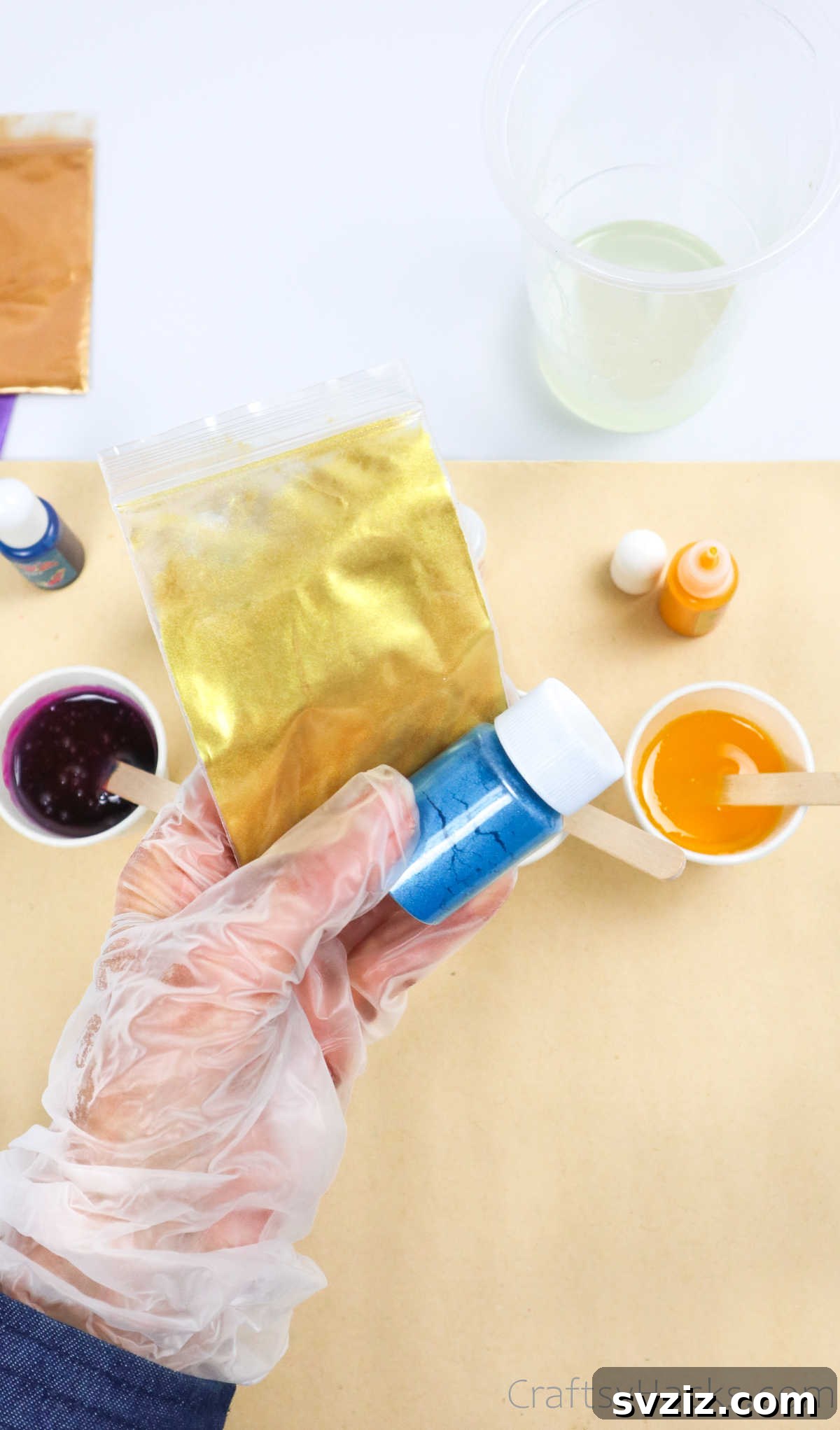 DIY Resin Coasters A Complete Guide 14 holding mica powder