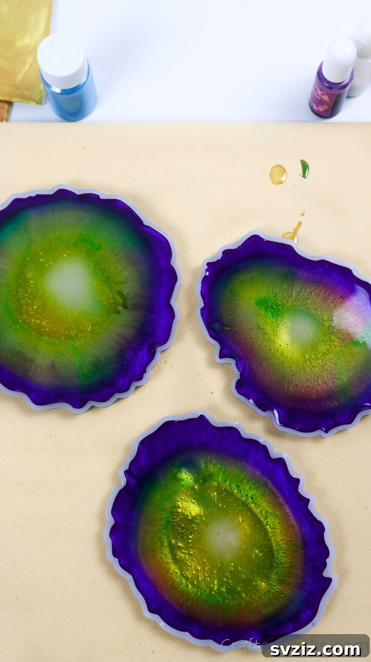 DIY Resin Coasters A Complete Guide 22 adding clear resin