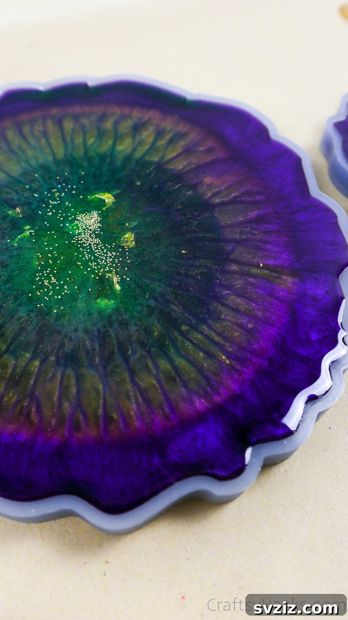DIY Resin Coasters A Complete Guide 25 close up of resin coaster