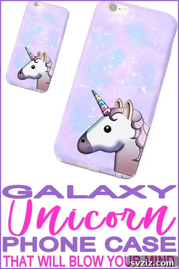 DIY Unicorn Phone Case with galaxy theme for teens