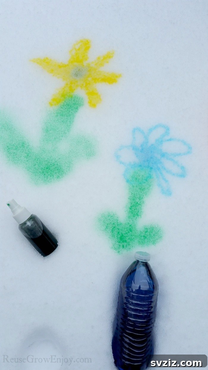 41 Delightful Floral Art Projects 21 Fun Snow Painting Activity for Kids