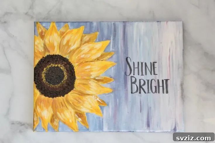 41 Delightful Floral Art Projects 25 Realistic Sunflower Painting Tutorial