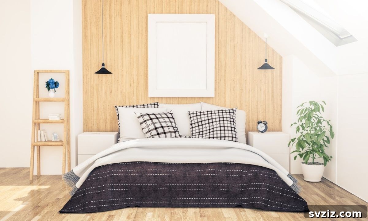 DIY Dream Bedroom: 51 Budget-Friendly Decor Hacks 15 Ladder Shelf Storage