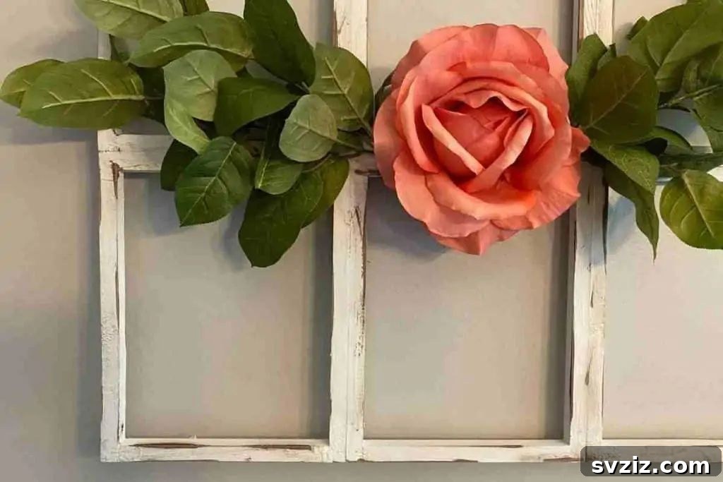 DIY Dream Bedroom: 51 Budget-Friendly Decor Hacks 23 Farmhouse Window Frame