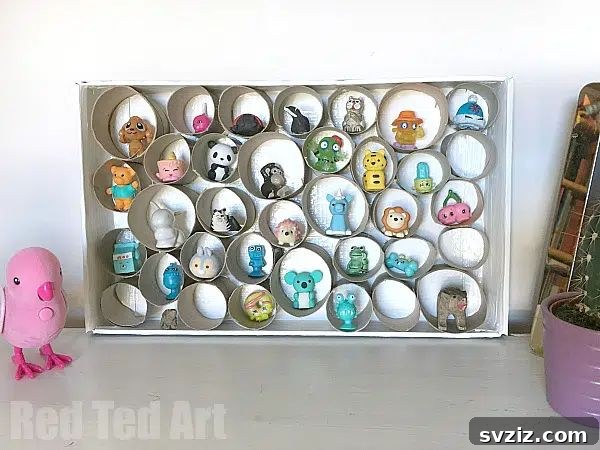 DIY Dream Bedroom: 51 Budget-Friendly Decor Hacks 25 Paper Roll Trinket Display