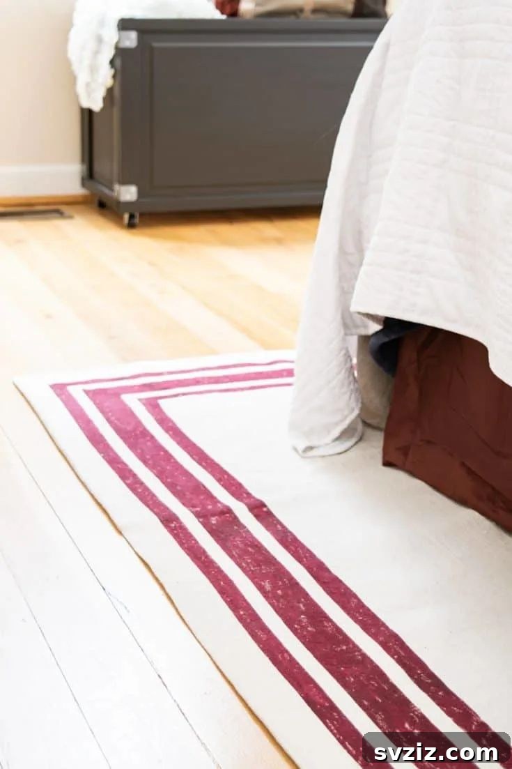 DIY Dream Bedroom: 51 Budget-Friendly Decor Hacks 28 DIY Rug