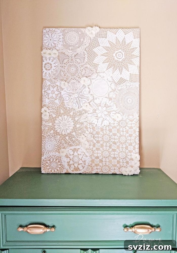 DIY Dream Bedroom: 51 Budget-Friendly Decor Hacks 4 Doily Wall Art