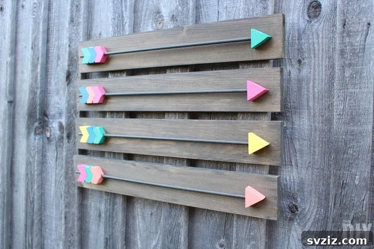 DIY Dream Bedroom: 51 Budget-Friendly Decor Hacks 34 Arrow Wall Art