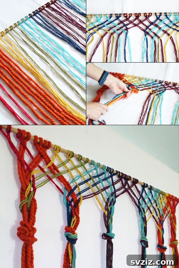 DIY Dream Bedroom: 51 Budget-Friendly Decor Hacks 47 Rainbow Wall Hanging
