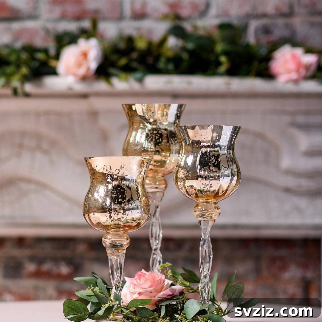 25 Gorgeous Wedding Centerpiece Inspirations 14 Elegant Goblet Centerpiece