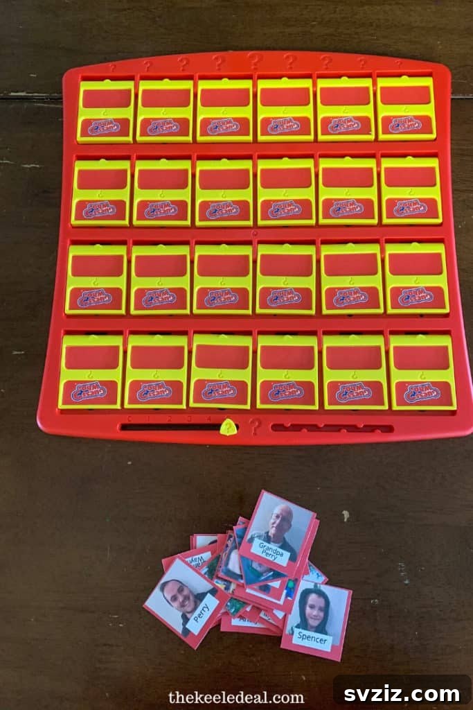 Personalized Guess Who Game for Mom