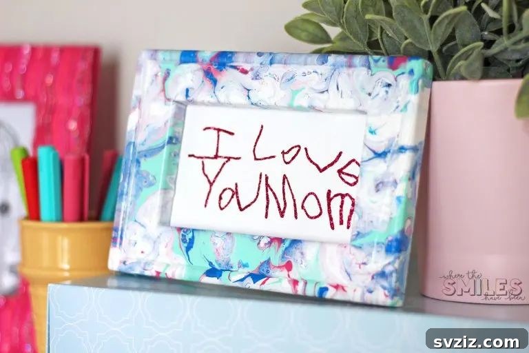 DIY Framed Art for Mom