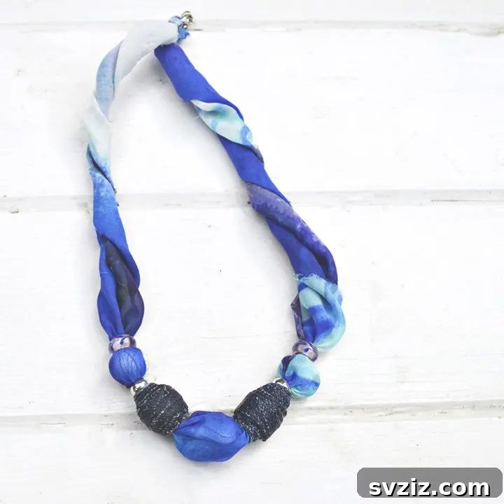 Upcycled Scarf Necklace