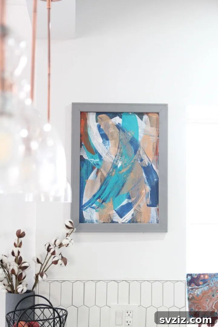 DIY Scrape Painting Art