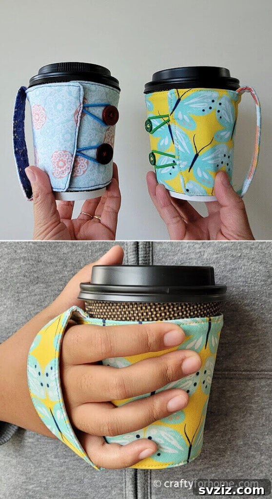 DIY Coffee Cup Cozy