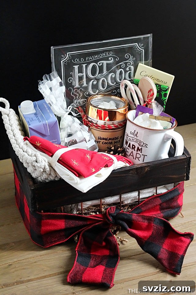 47 Clever Crafts Your Mom Will Love 32 DIY Hot Cocoa Gift Basket