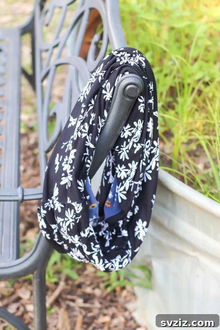 47 Clever Crafts Your Mom Will Love 37 DIY Double-Sided Infinity Scarf