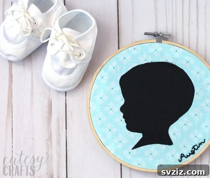 Personalized Silhouette Mother’s Day Gift