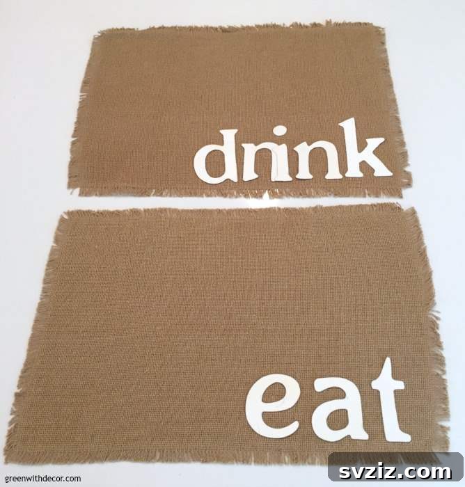 47 Clever Crafts Your Mom Will Love 44 DIY Burlap Placemats