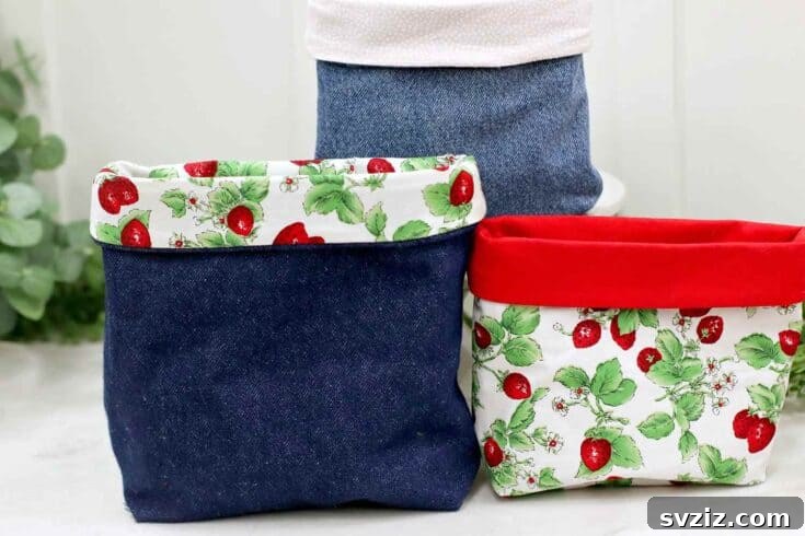 Denim Storage Bins
