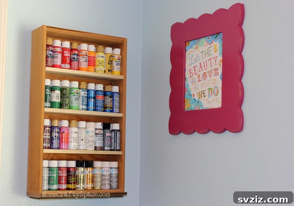 Paint Storage Shelf
