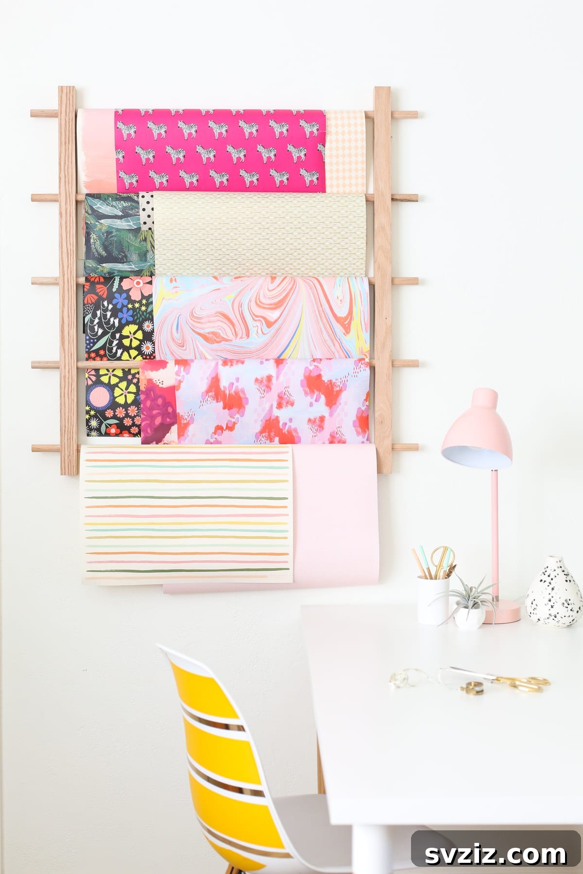 Wrapping Paper Organizer