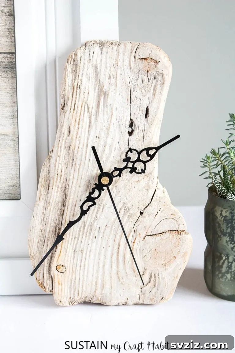 Driftwood Clock