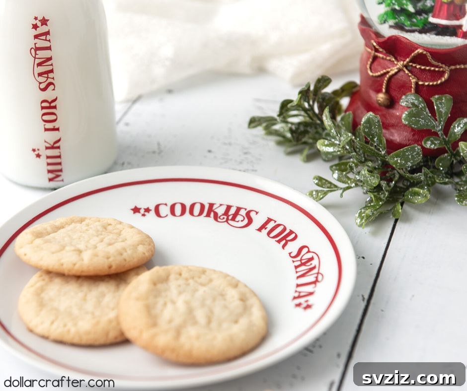 Santa Cookies Plate