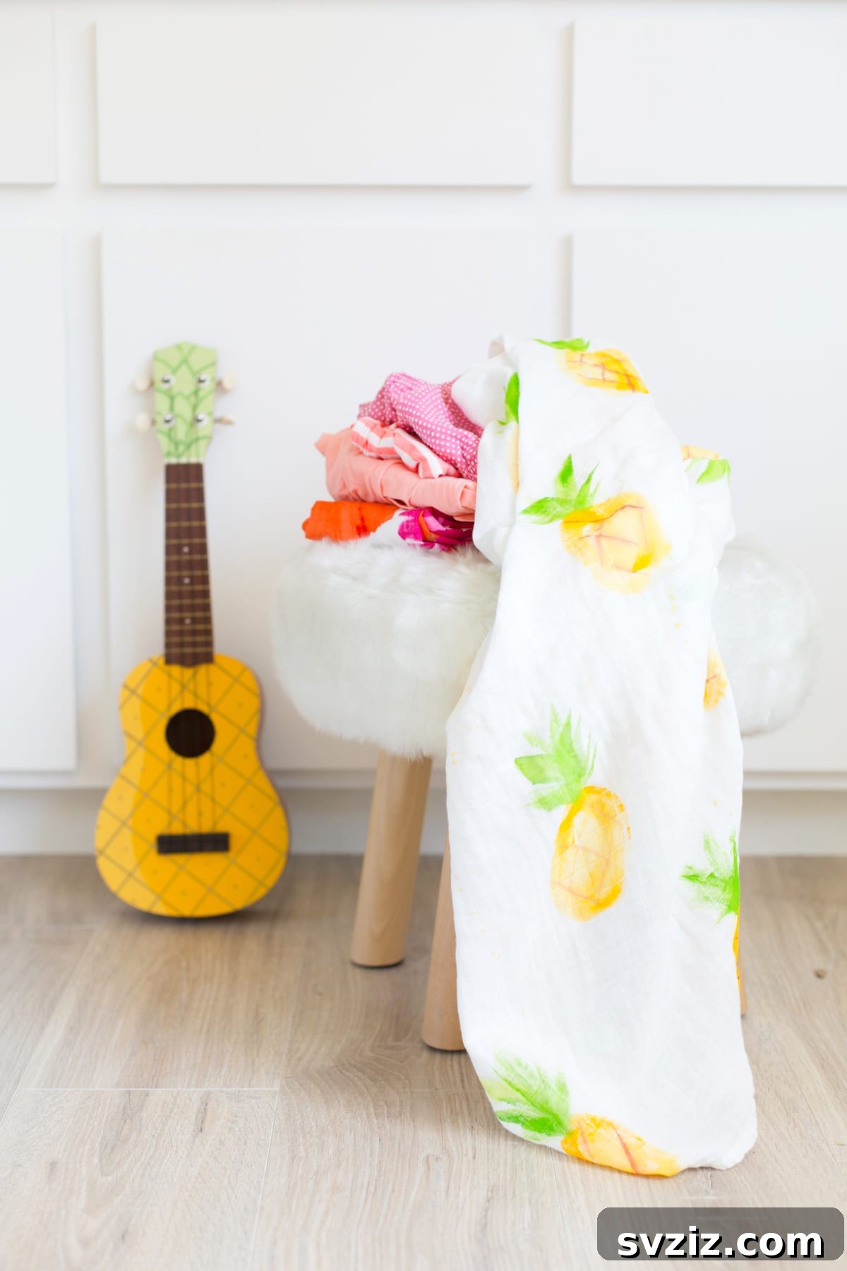 Painted Baby Swaddle Blanket
