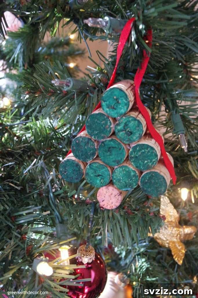 Wine Cork Christmas Ornaments