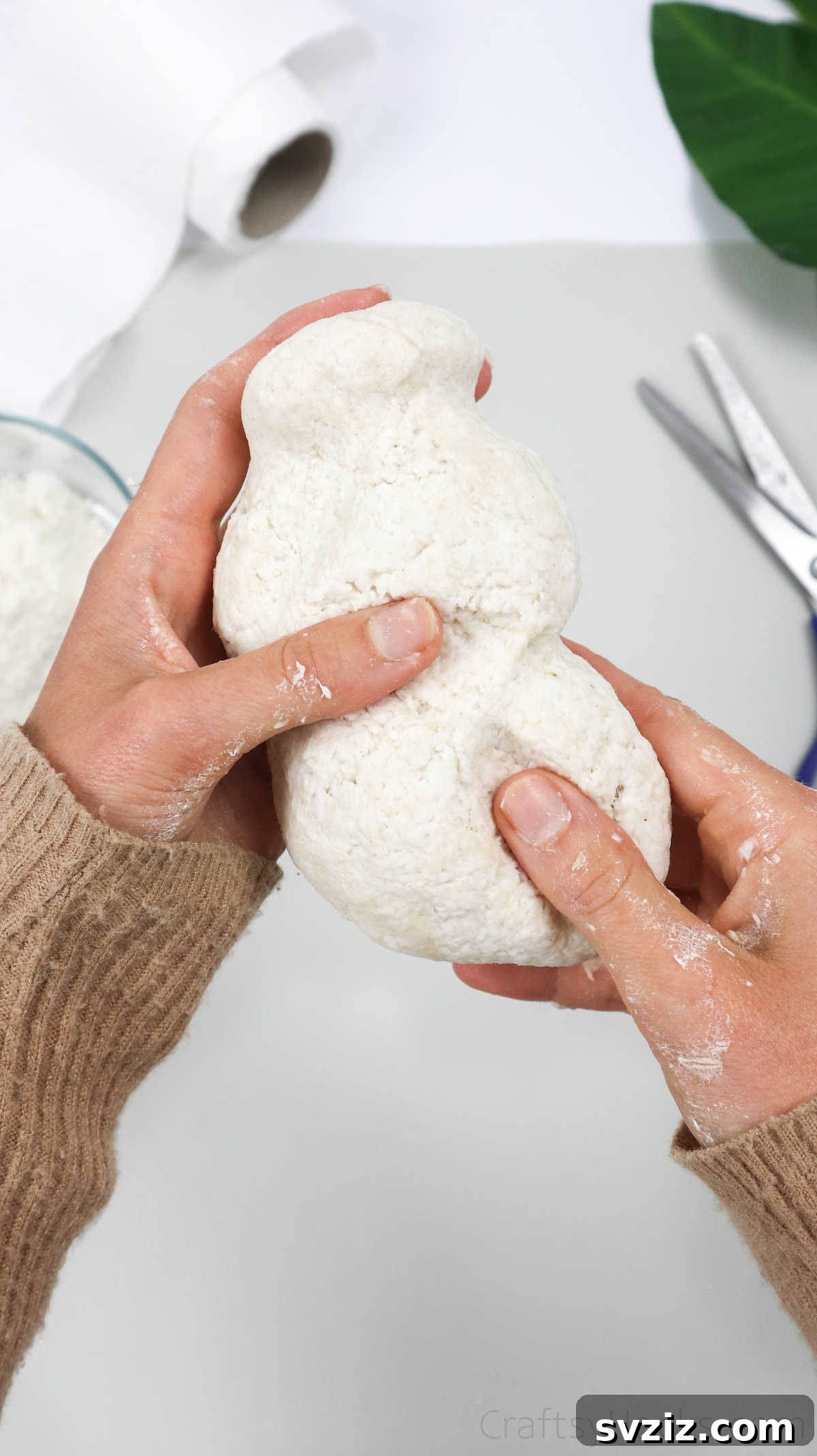 Unlock Your Paper Mache Potential 2 kneading paper mache
