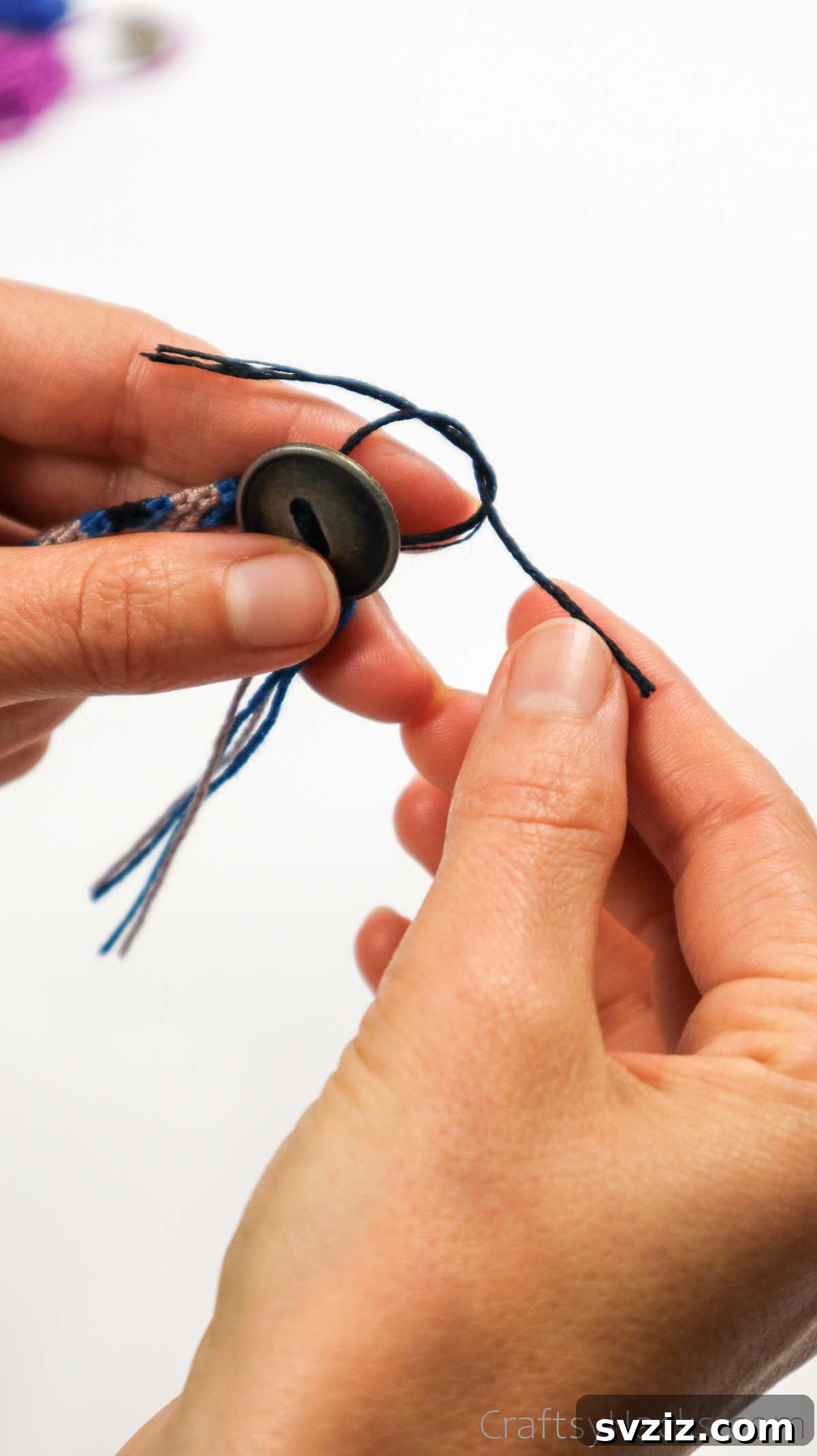 Crafting Friendship Bracelets 43 tying knot