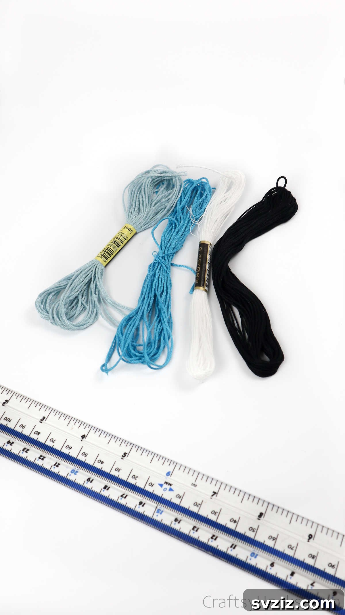 Crafting Friendship Bracelets 50 embroidery thread and ruler