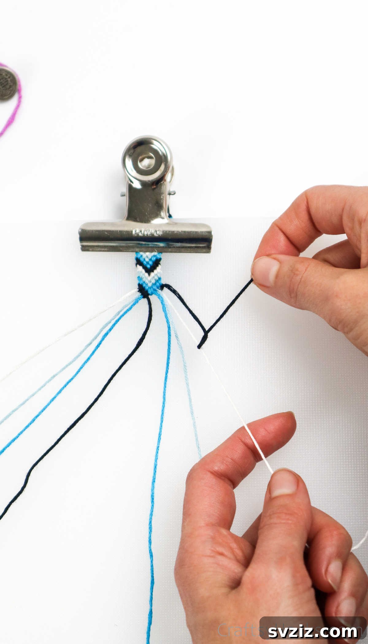 Crafting Friendship Bracelets 58 tying knot